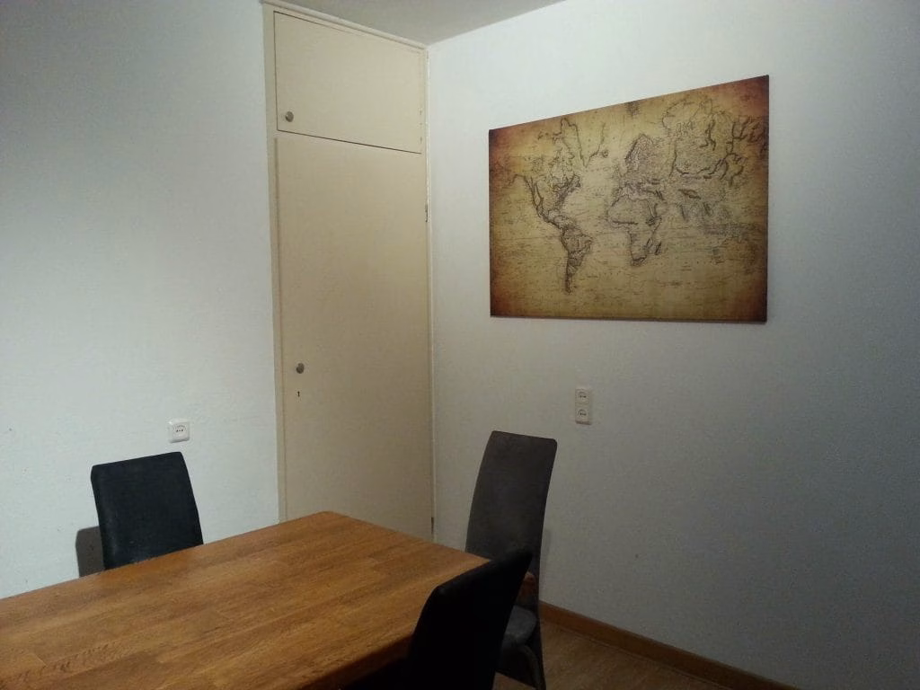 Wereldkaart op canvas