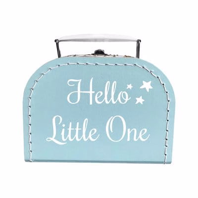 Gepersonaliseerd kraamcadeau; Persoonlijke tas of koffer bedrukt met naam of tekst