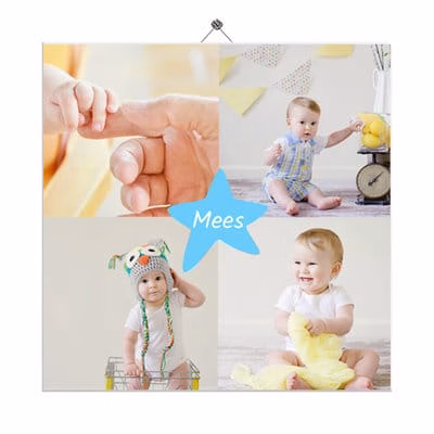 Gepersonaliseerde kraamcadeaus; Persoonlijke tegel voorzien van foto of afbeelding