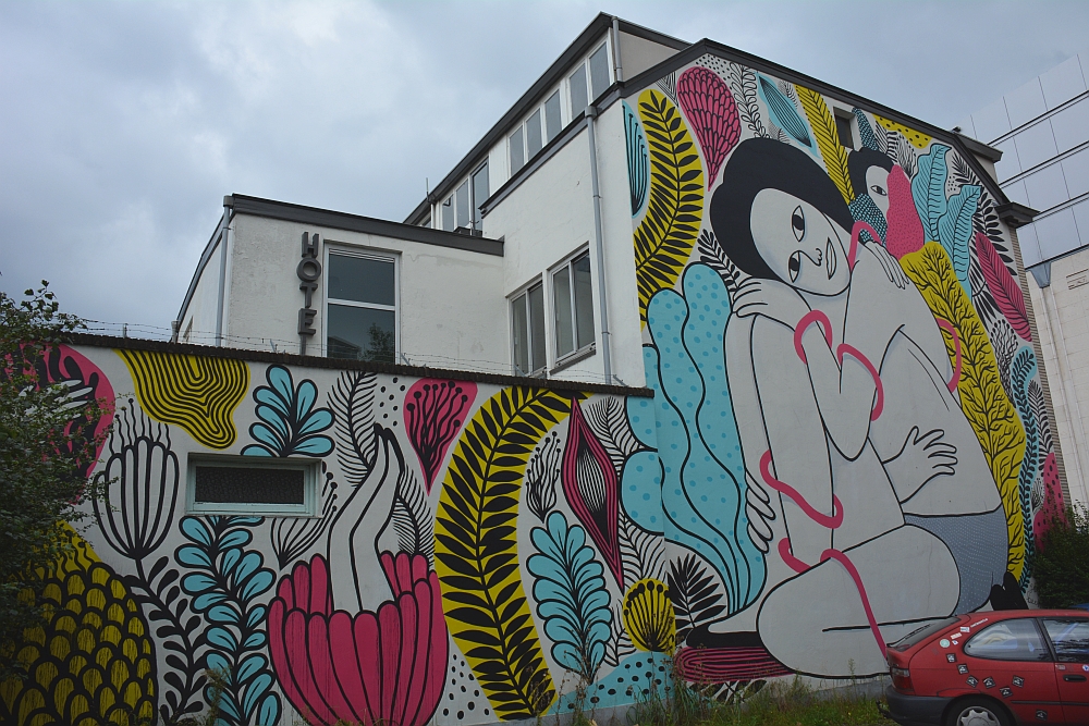 Street art tijdens een wandeling in Arnhem