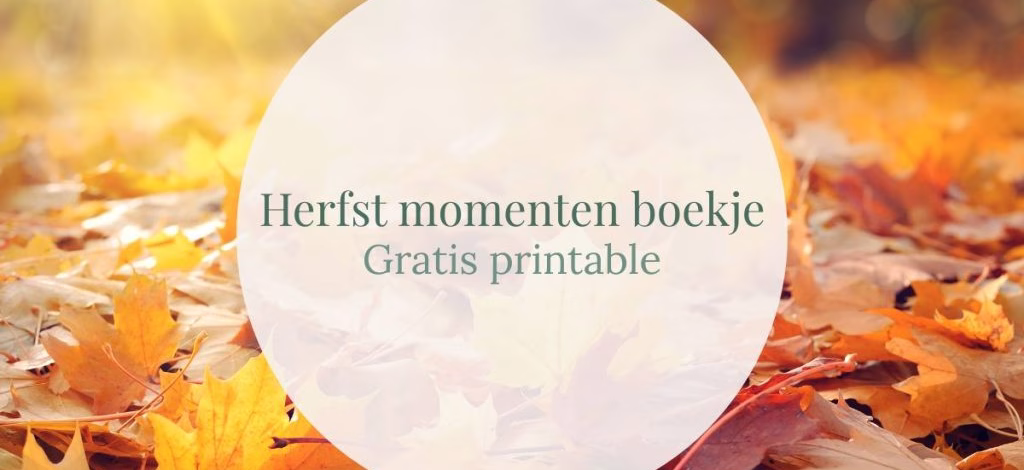 Herfst momenten boekje nieuwsbrief - Gratis printable - GeraRaakt.nl