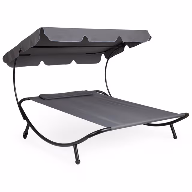 Tuin inspiratie Action 2026: betaalbaar genieten in je tuin - Dubbel loungebed met luifel