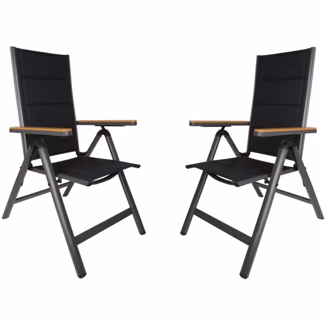 Tuin inspiratie Action 2026: betaalbaar genieten in je tuin - Verstelbare tuinstoelen met geïntegreerd kussen, set van 2